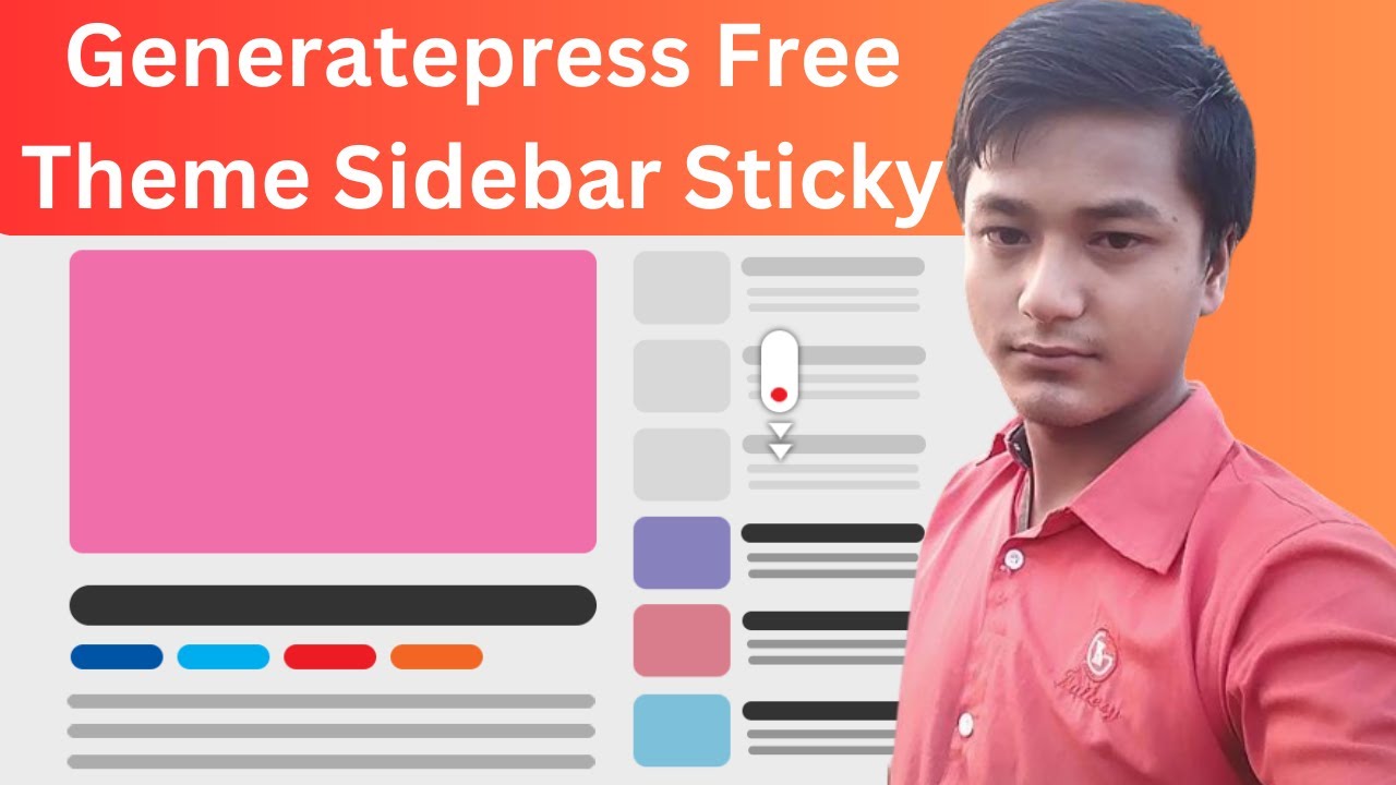 How to Create a Sticky Sidebar Widget in GeneratePress Theme