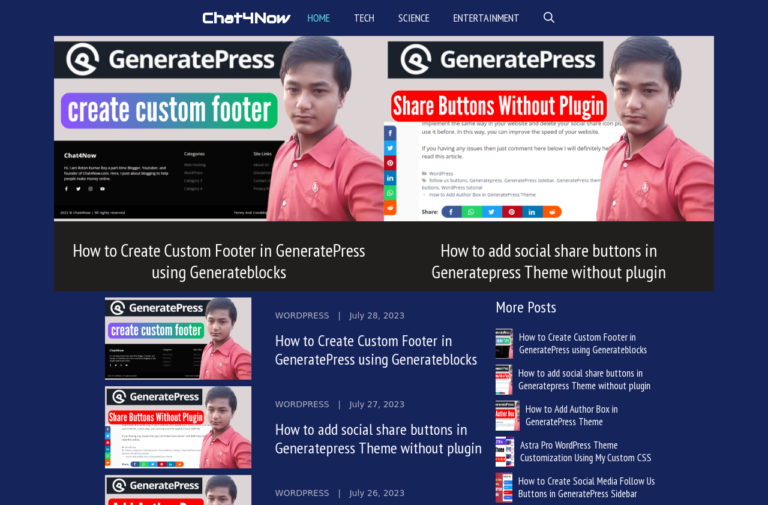 GeneratePress Theme Elements Block Design Code